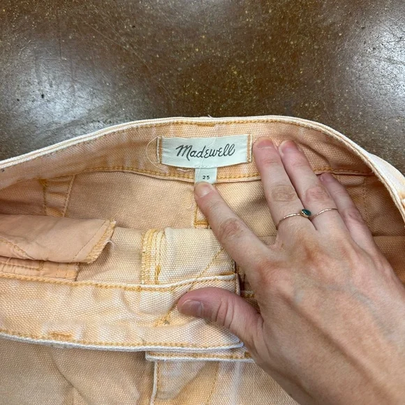 Madewell Faded Yellow Shorts - Picture 4 of 5